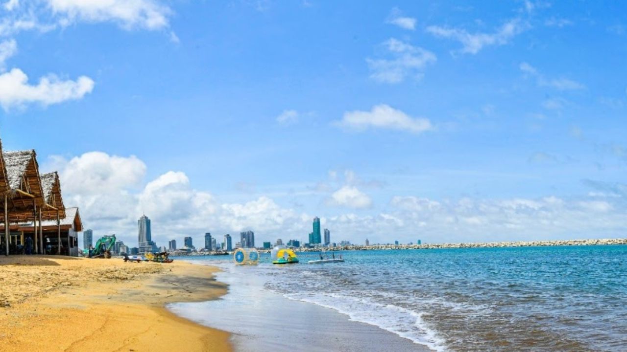 Colombo Port City Artificial beach open to visitors